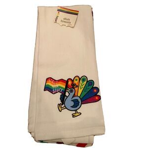 Take Pride Graphic Print Kitchen Dish Towels Cloth Gay Pride 2 Pack